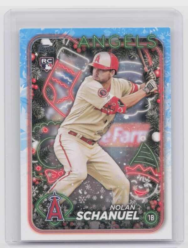 2024 Topps Holiday Nolan Schanuel RC #H59 Angels