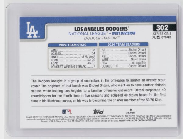 2024 Topps Jake Rogers #302 Tigers - Image 3