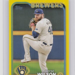 2024 Topps Update Bryse Wilson Yellow #US45 Brewers