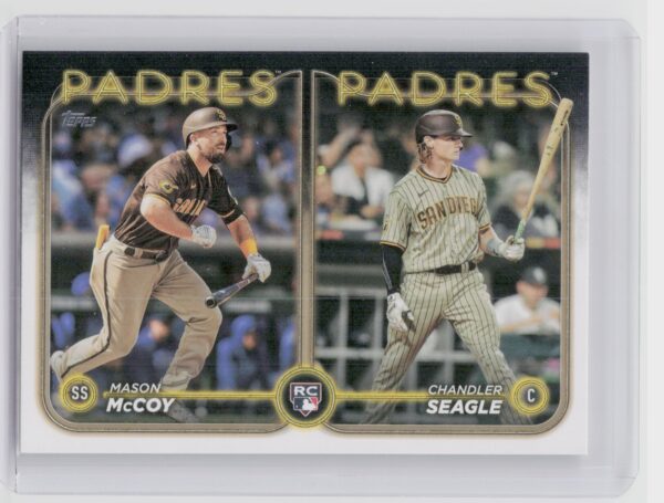 2024 Topps Update Chandler Seagle  / Mason McCoy RC #US227 Padres