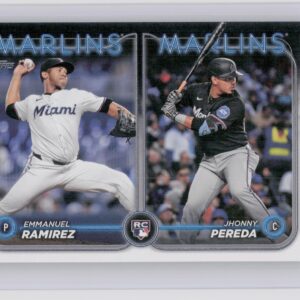 2024 Topps Update Jhonny Pereda  / Emmanuel Ramirez RC #US185 Marlins