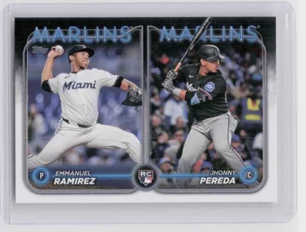 2024 Topps Update Jhonny Pereda  / Emmanuel Ramirez RC #US185 Marlins