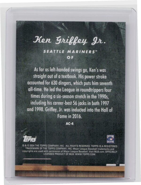 2024 Topps Update Ken Griffey Jr. #AC-4 Mariners All Class - Image 3