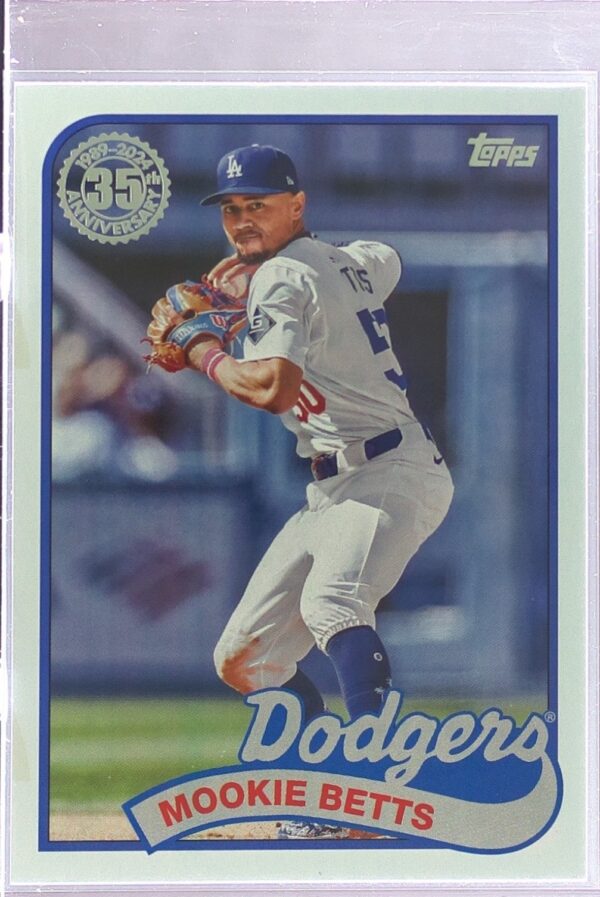 2024 Topps Update Mookie Betts #89US-6 Dodgers 1989 Topps 35th Anniversary