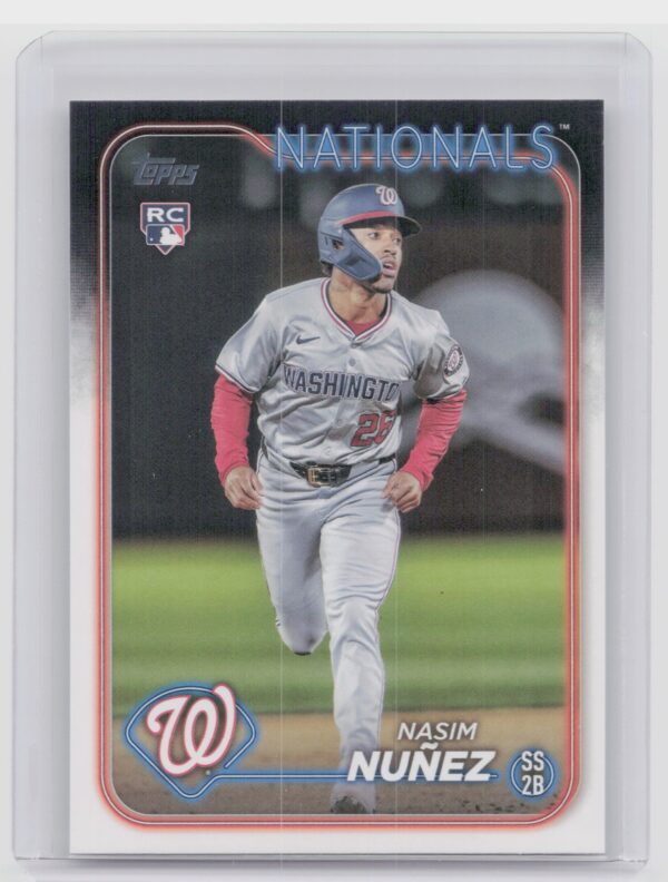 2024 Topps Update Nasim Nunez RC #US267 Nationals