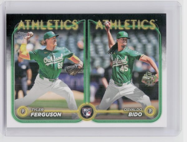 2024 Topps Update Osvaldo Bido  / Tyler Ferguson RC #US69 Athletics