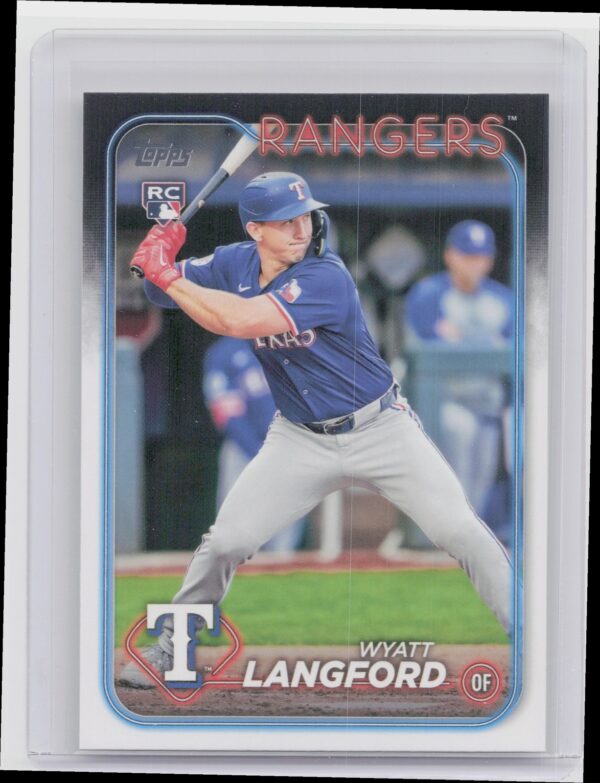 2024 Topps Update Wyatt Langford RC #US151 Rangers