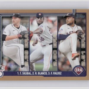 2025 Topps American League Leaders ERA (Tarik Skubal / Ronel Blanco / Valdez)