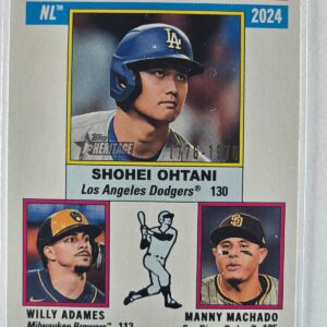 2025 Topps Heritage NL RBI Leaders /20 Shohei, Adames, Machado Bicentennial #195