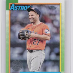 2025 Topps Jose Altuve #T90-9 Astros 1990 Topps Baseball 35th Anniversary