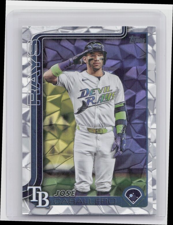2025 Topps Jose Caballero Diamante Foil #133 Rays