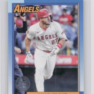 2025 Topps Mike Trout #T90-1 Angels 1990 Topps Baseball 35th Anniversary