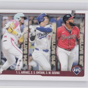 2025 Topps National League Leaders AVG (Luis Arraez / Shohei Ohtani / Marcell Oz