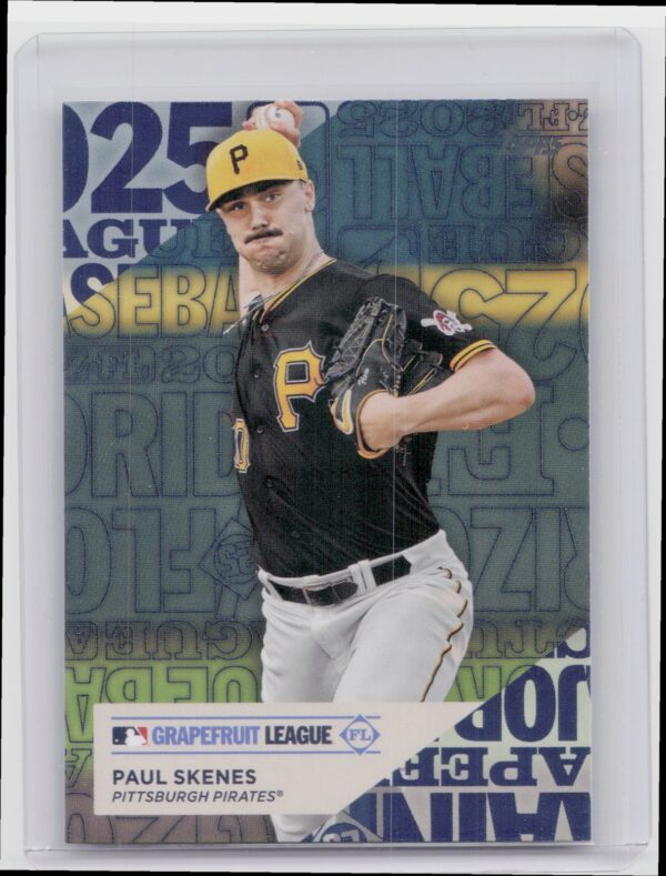 2025 Topps Paul Skenes #TG-23 Pirates Training Grounds