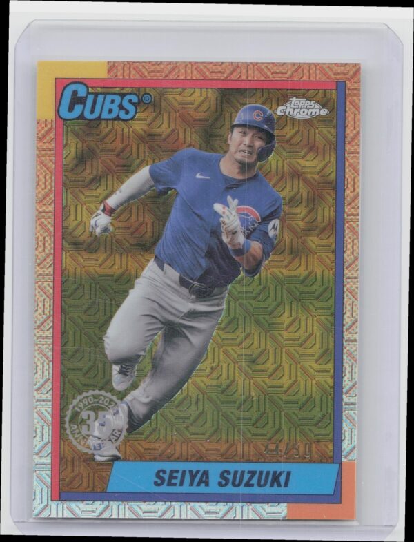 2025 Topps Seiya Suzuki #T90C-47 Cubs 1990 Topps Baseball 35th Anniversary
