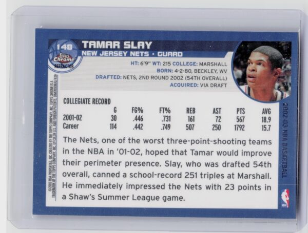 Topps TAMAR SLAY 148 - Image 3